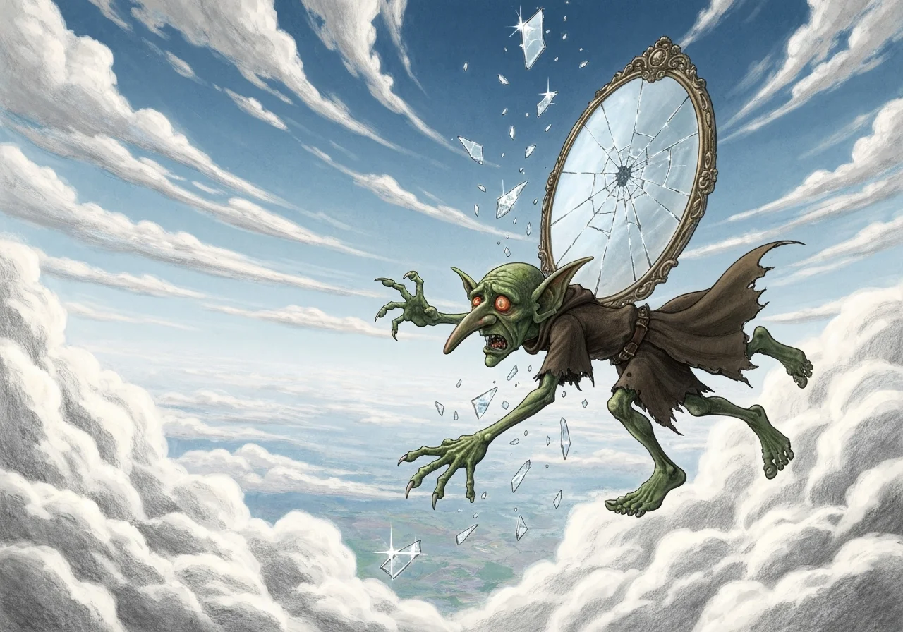 Illustration for: The Mirror Shatters