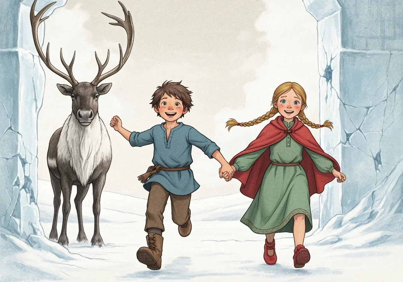 Illustration for: Fleeing the Melting Palace