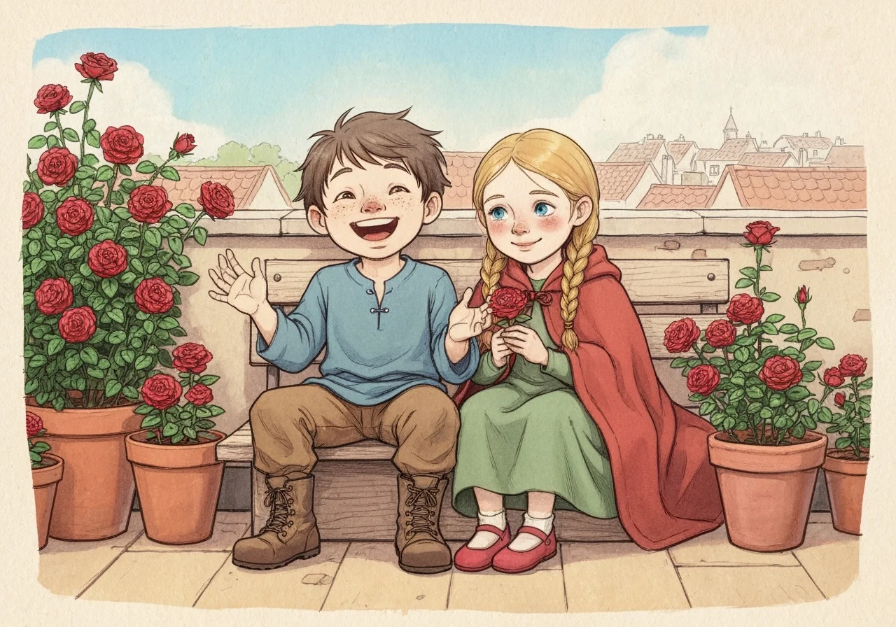 Illustration for: Kai and Gerda's Garden