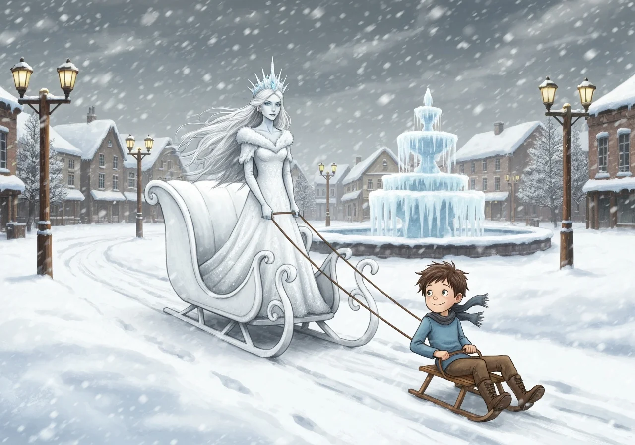 Illustration for: The Snow Queen Takes Kai