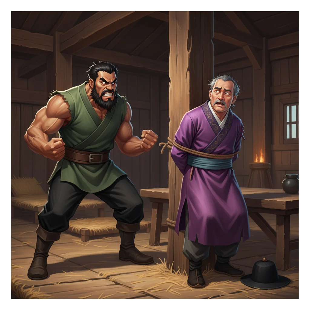 Illustration for: Zhang Fei's Fiery Anger