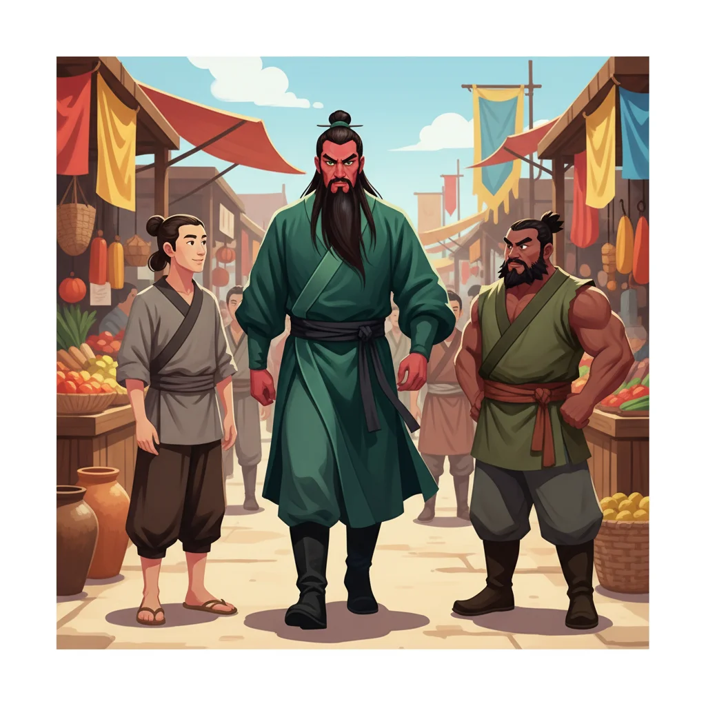 Illustration for: Guan Yu's Noble Heart