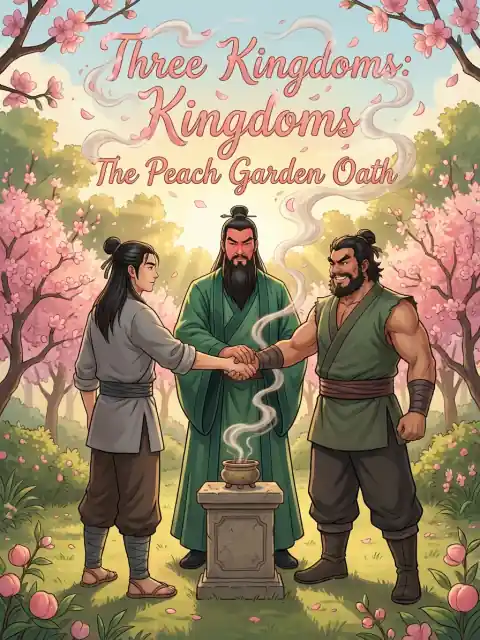 Three Kingdoms 1-2: The Peach Garden Oath, Heroes Rise kids picture book cover