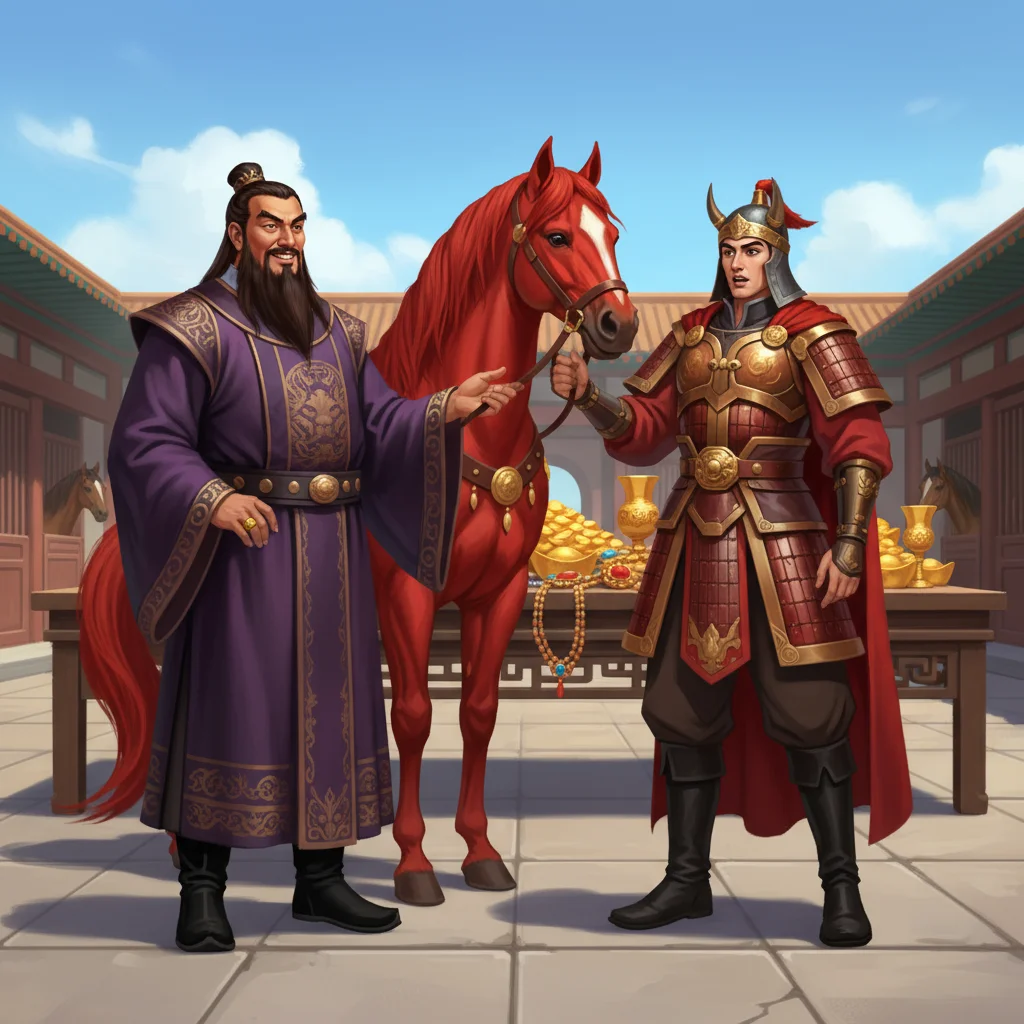 Illustration for: Lü Bu's Temptation