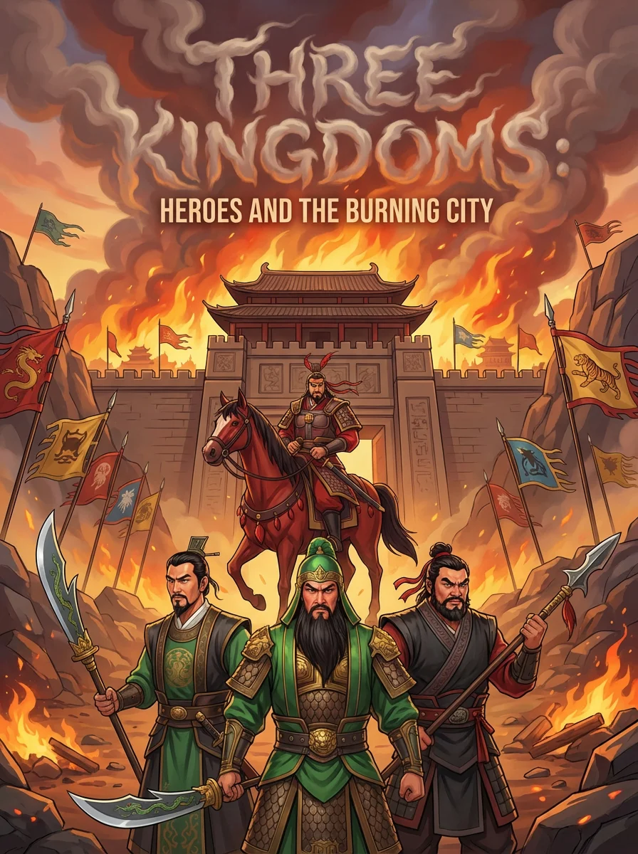 Three Kingdoms 5-6: Heroes and the Burning City cover