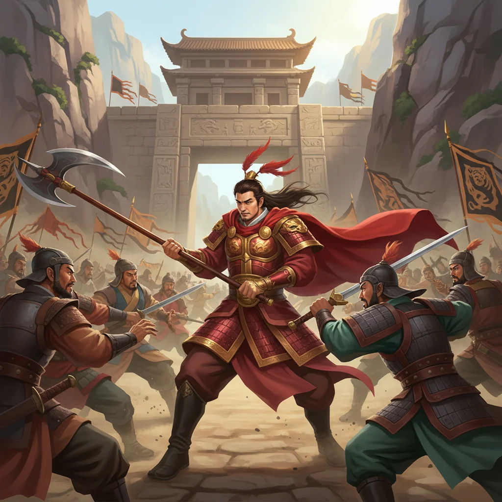 Illustration for: Lü Bu's Fierce Power