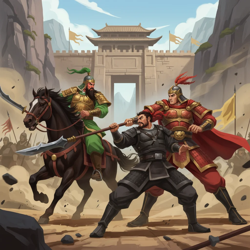 Illustration for: Guan Yu Joins the Fray