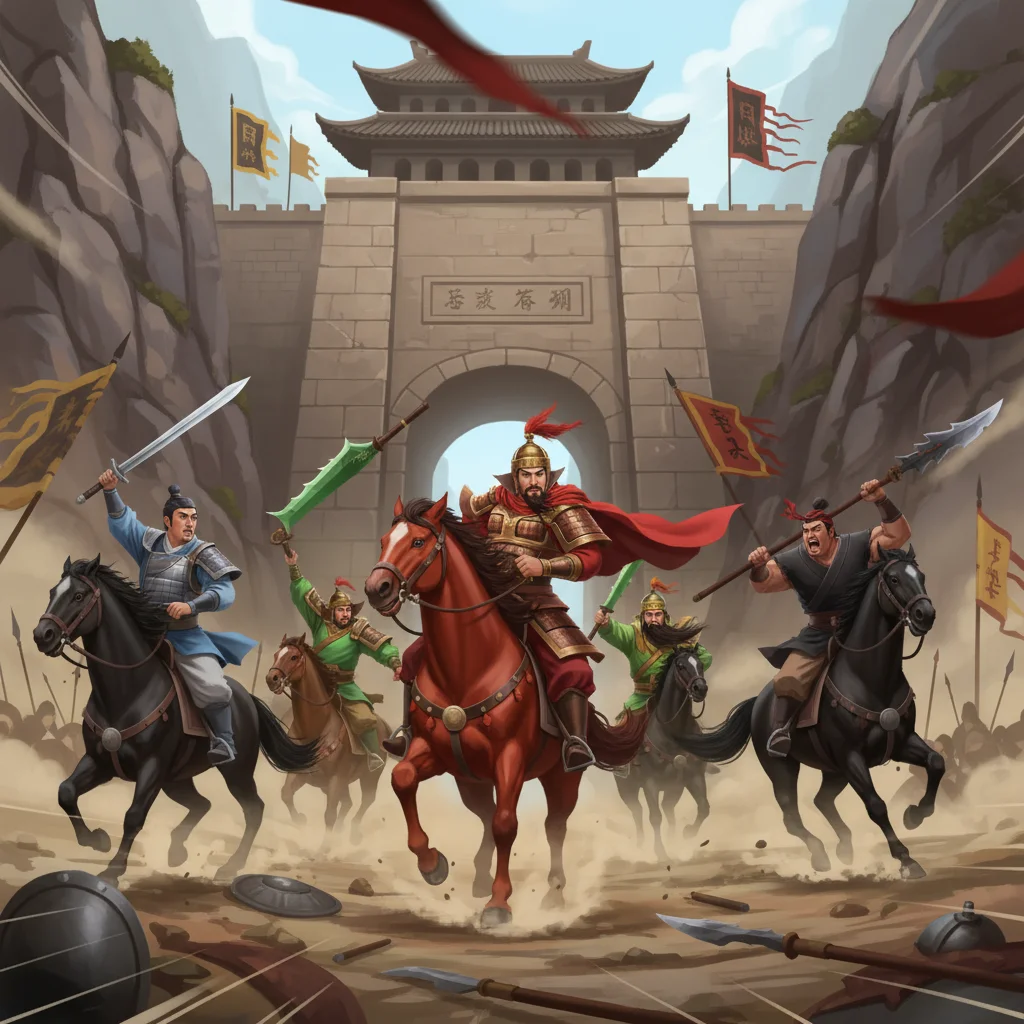 Illustration for: Lü Bu's Clever Escape