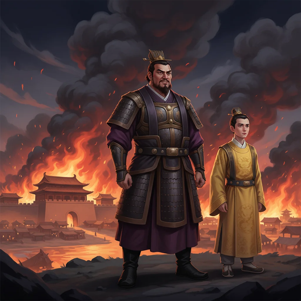 Illustration for: Luoyang in Flames