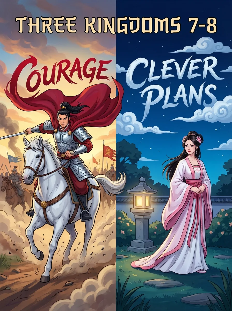 Three Kingdoms 7-8: Courage and Clever Plans cover