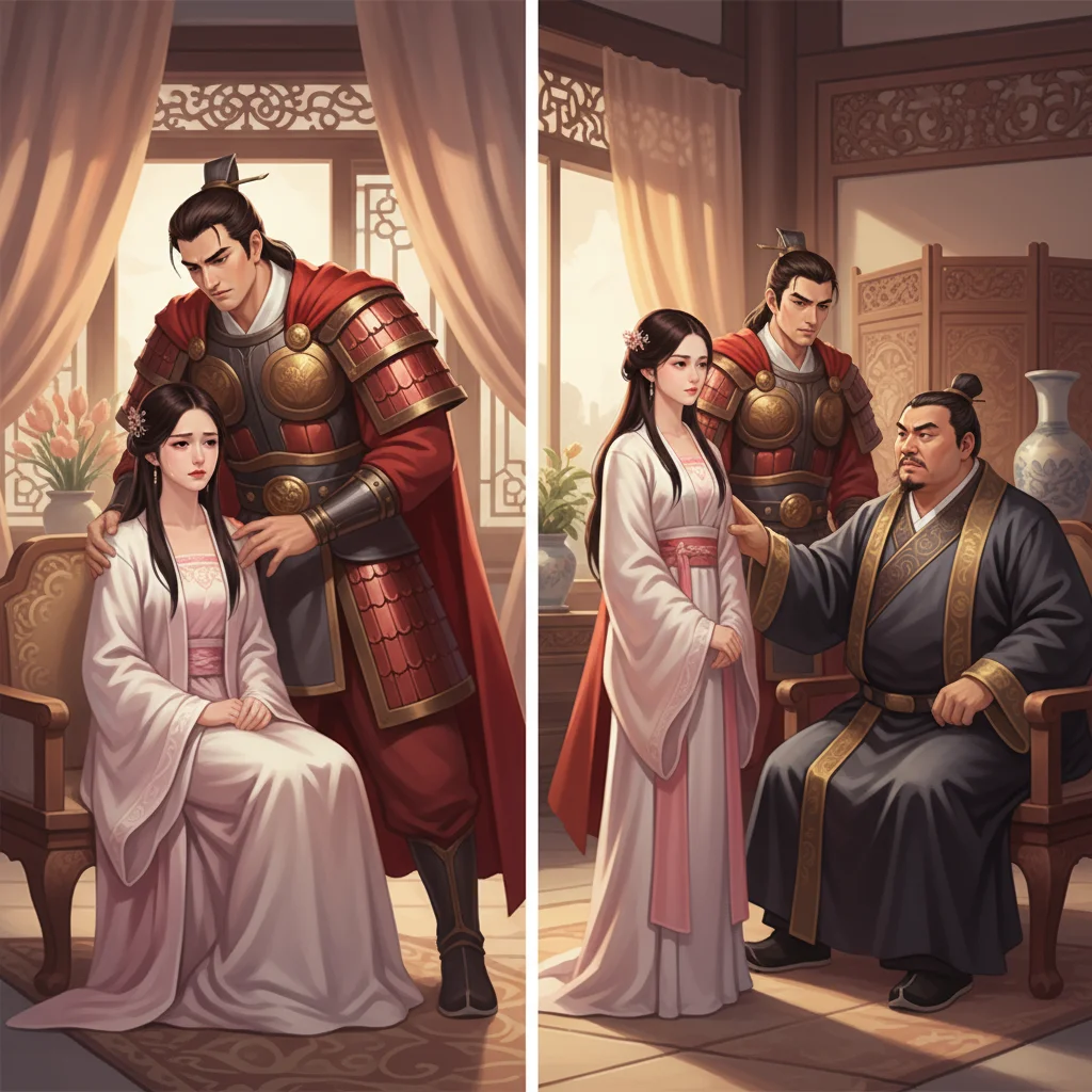 Illustration for: Diao Chan's Sadness and Coolness