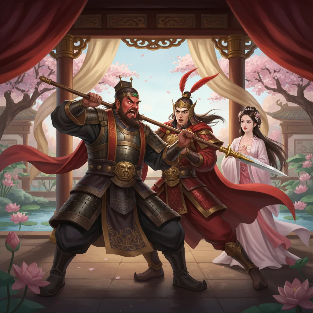 Illustration for: Dong Zhuo's Fury