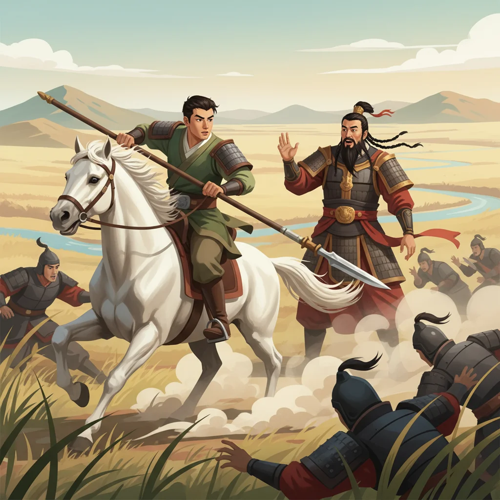 Illustration for: Zhao Yun's Heroic Rescue