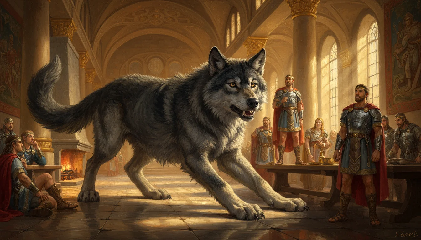 Illustration for: A Wolf Pup in Asgard