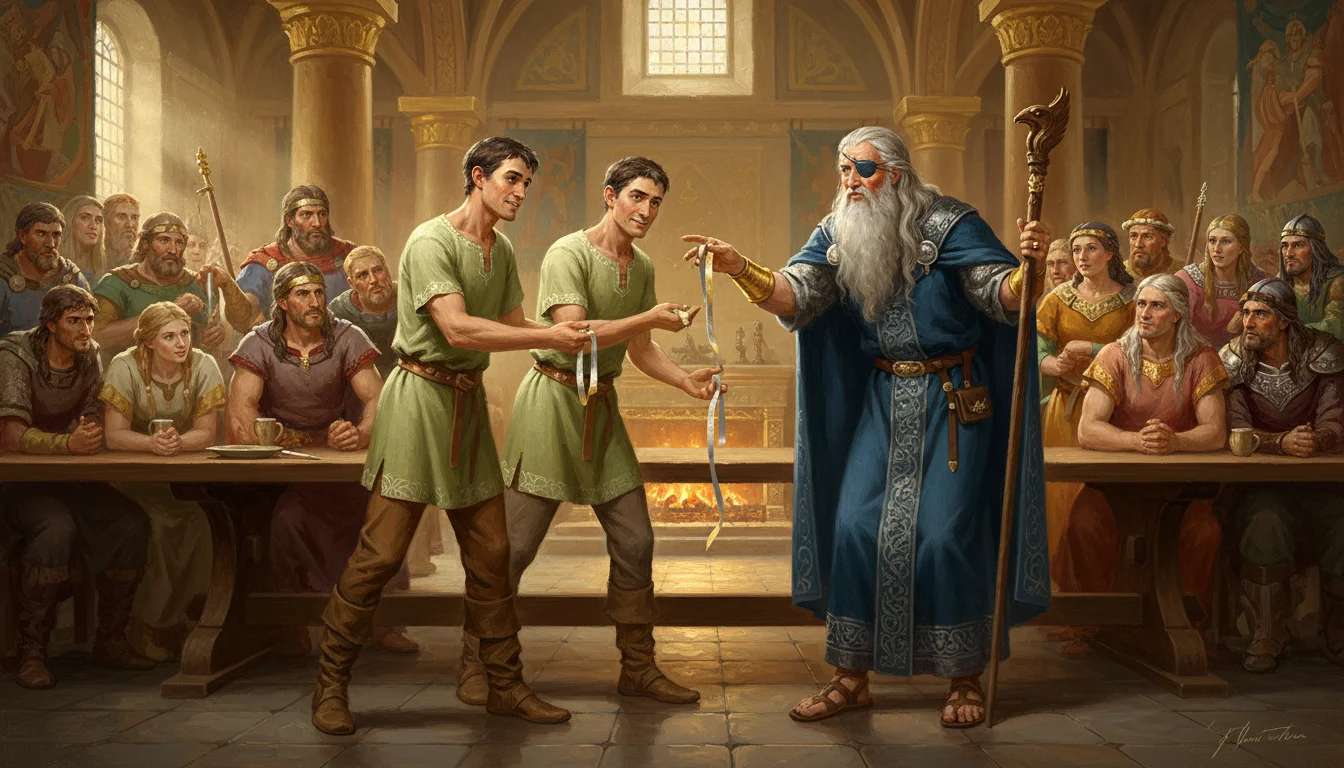 Illustration for: The Silken Ribbon