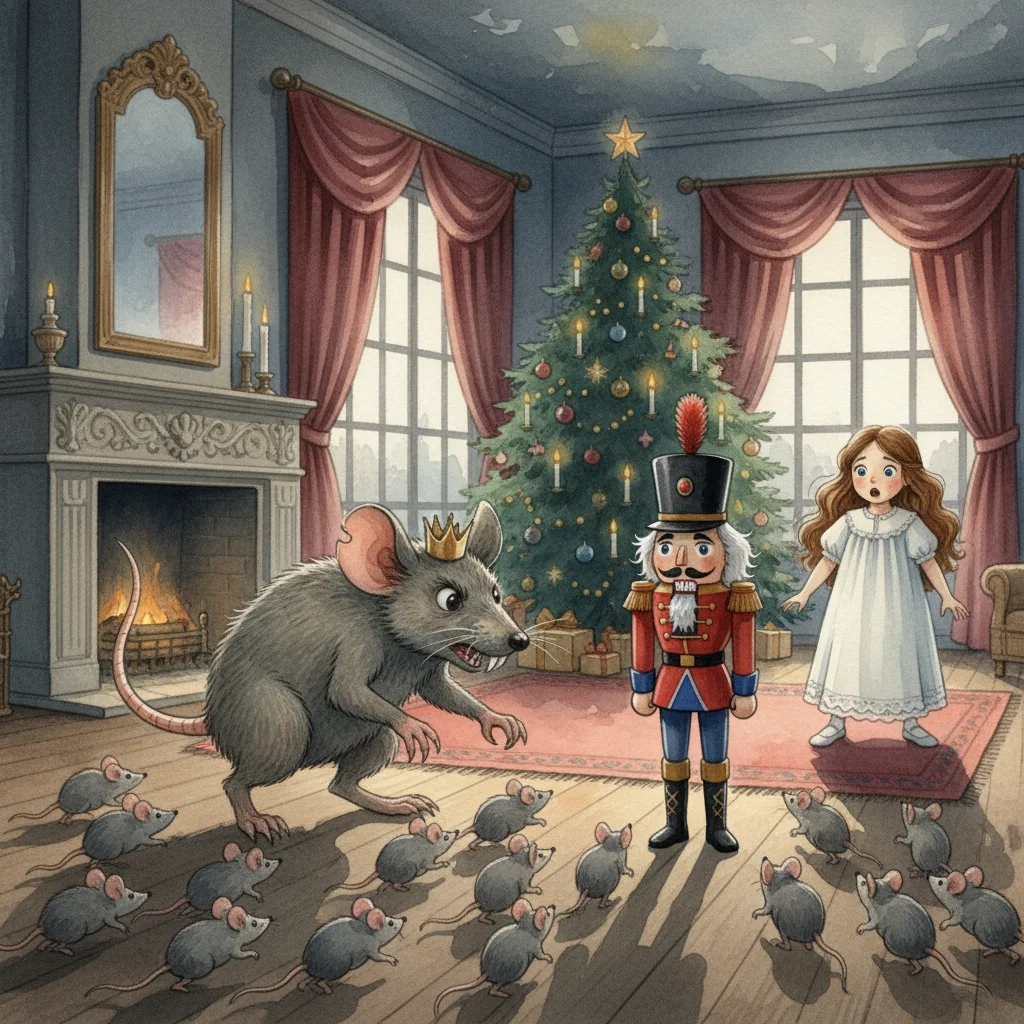 Illustration for: The Mouse King Appears