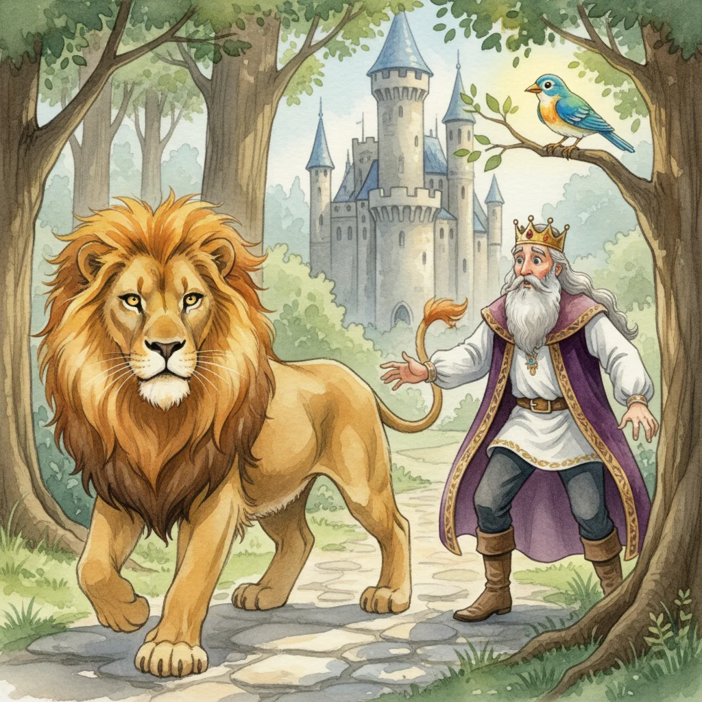 Illustration for: The Lion's Challenge