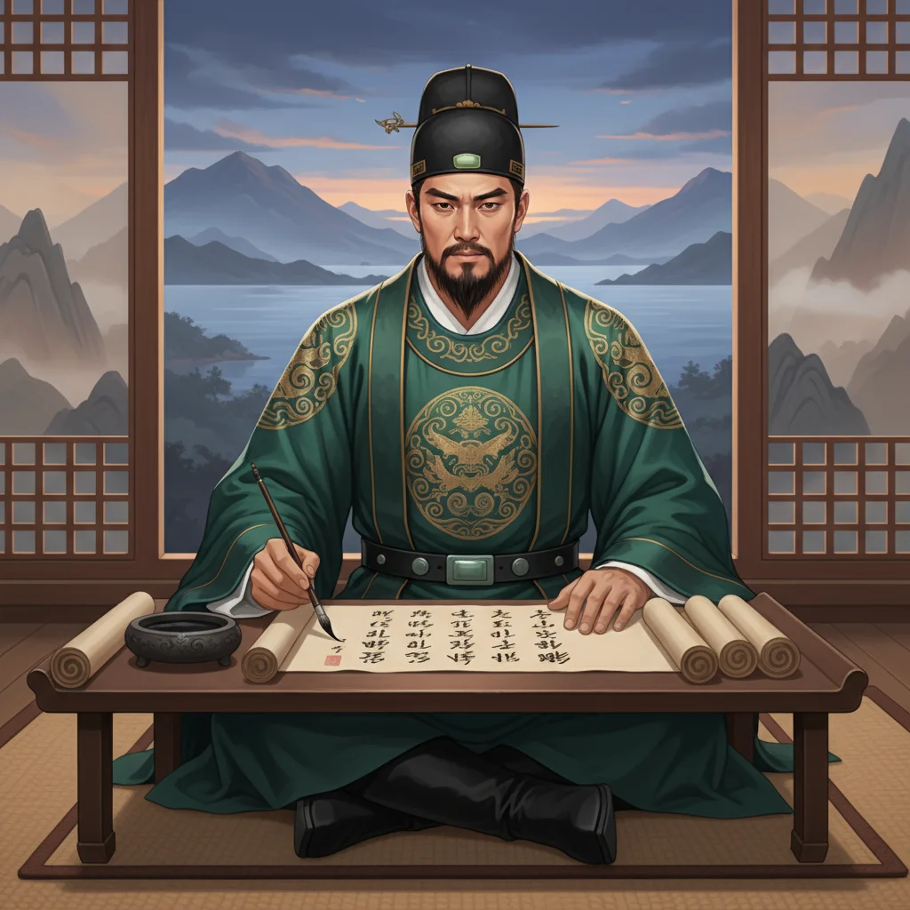 Illustration for: 关于这首诗和作者