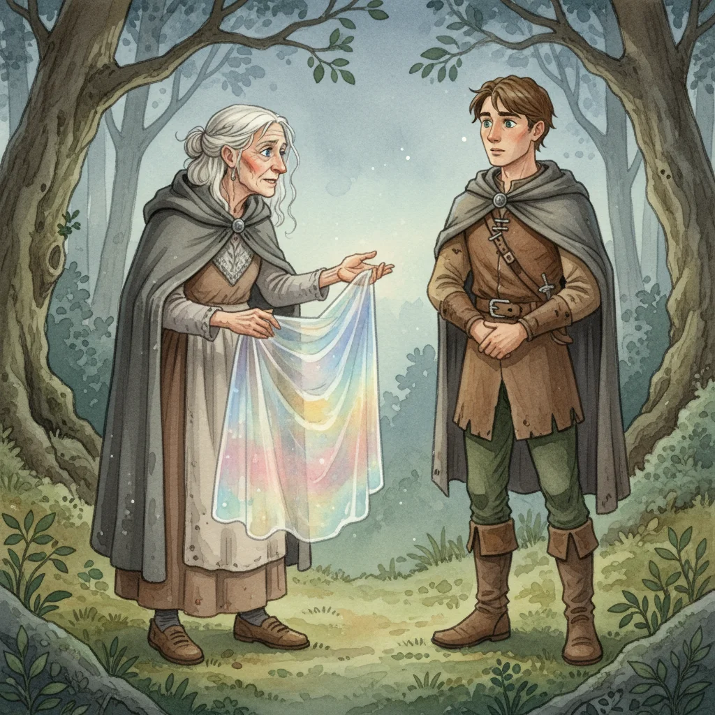 Illustration for: The Old Woman's Gift