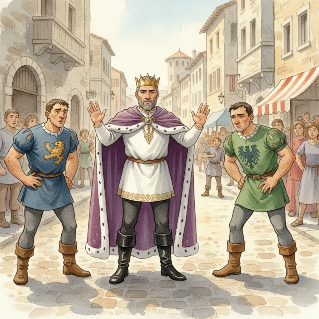 Illustration for: A Lively Verona Morning