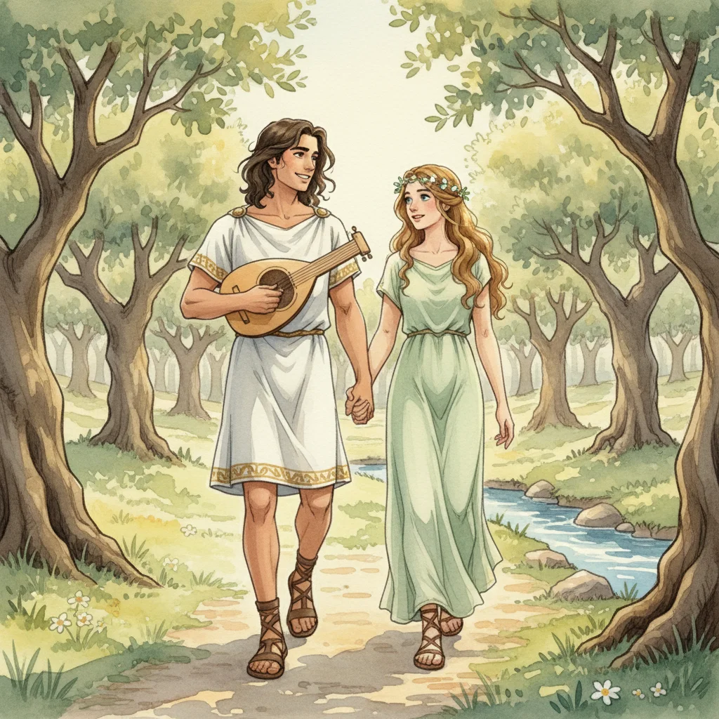 Illustration for: A Love Blessed by the Gods