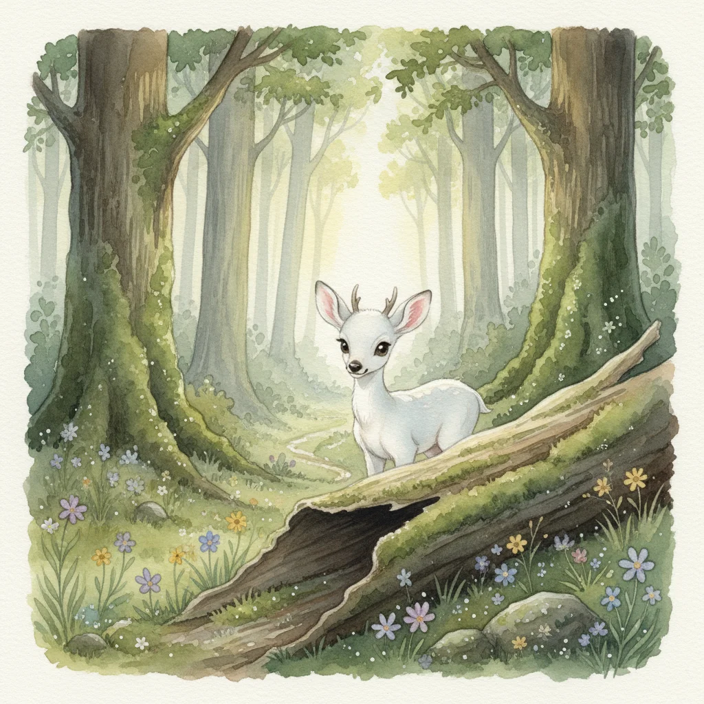 Illustration for: Dawn in the Enchanted Forest