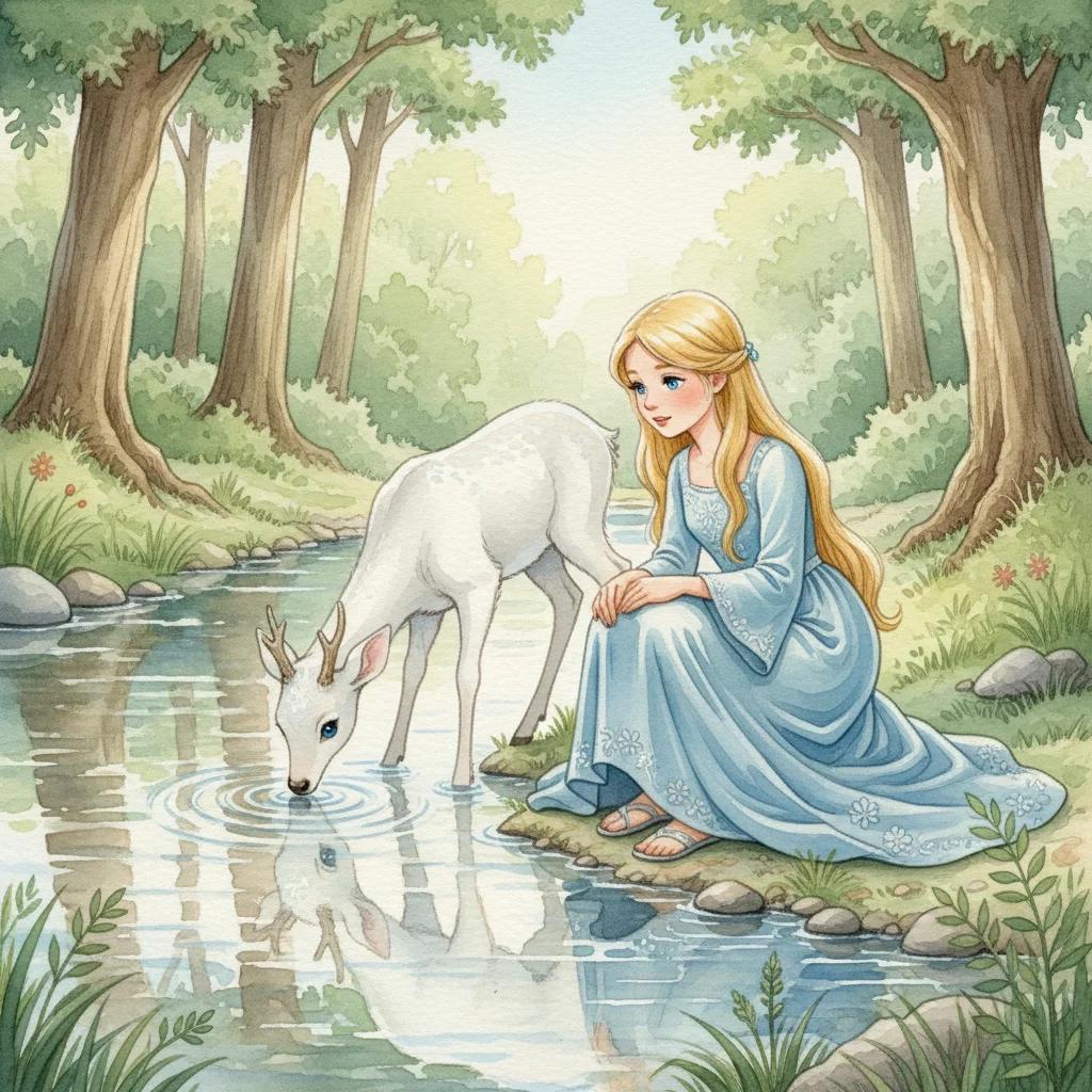 Illustration for: Reflections in the River