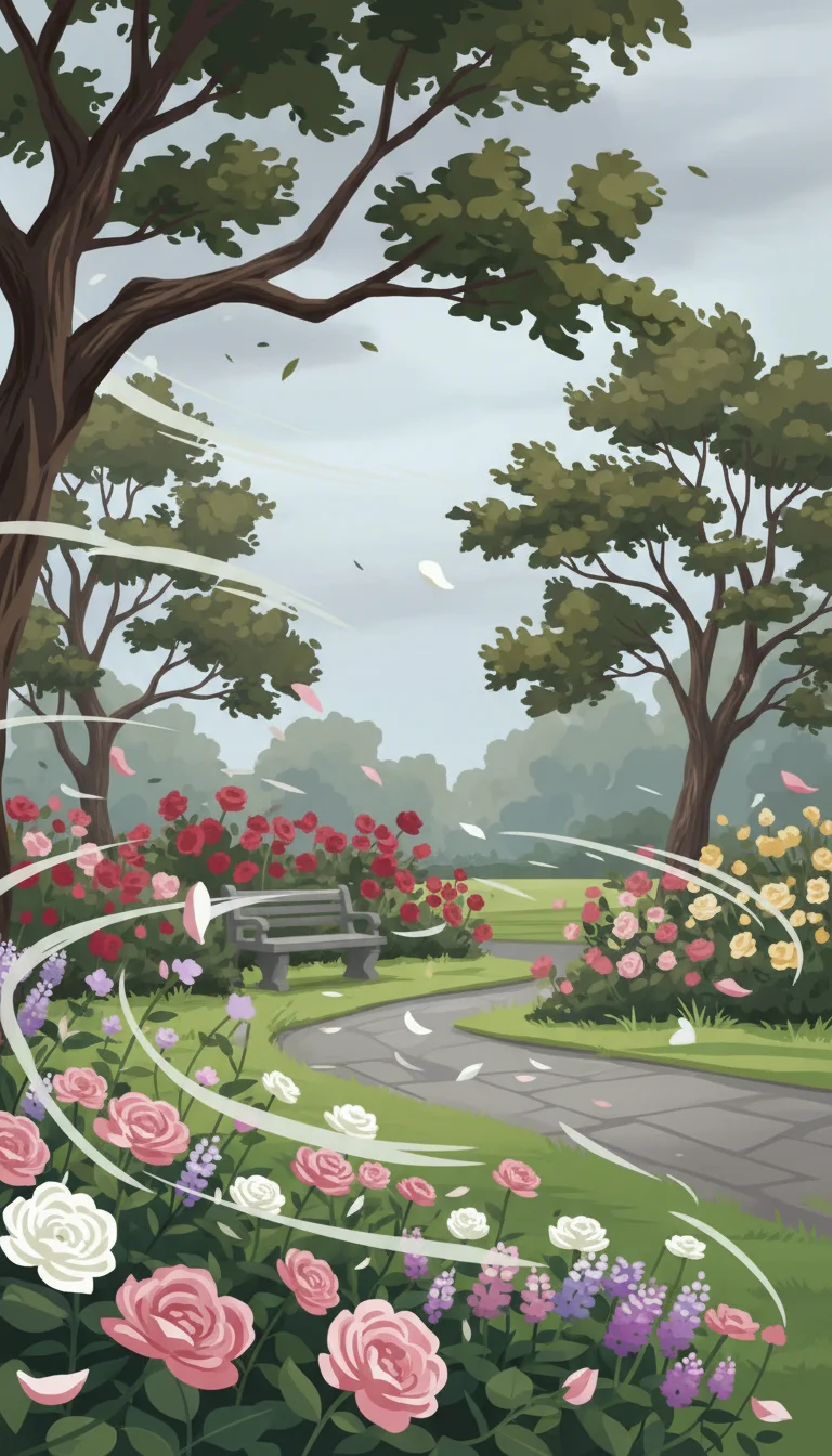 Illustration for: Rough winds do shake the darling buds of May,