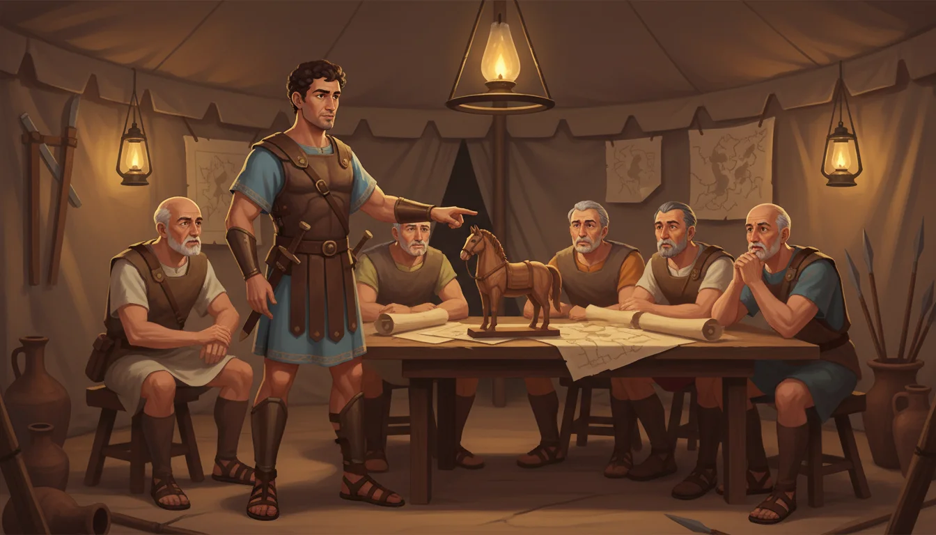 Illustration for: The Trojan Horse Plan