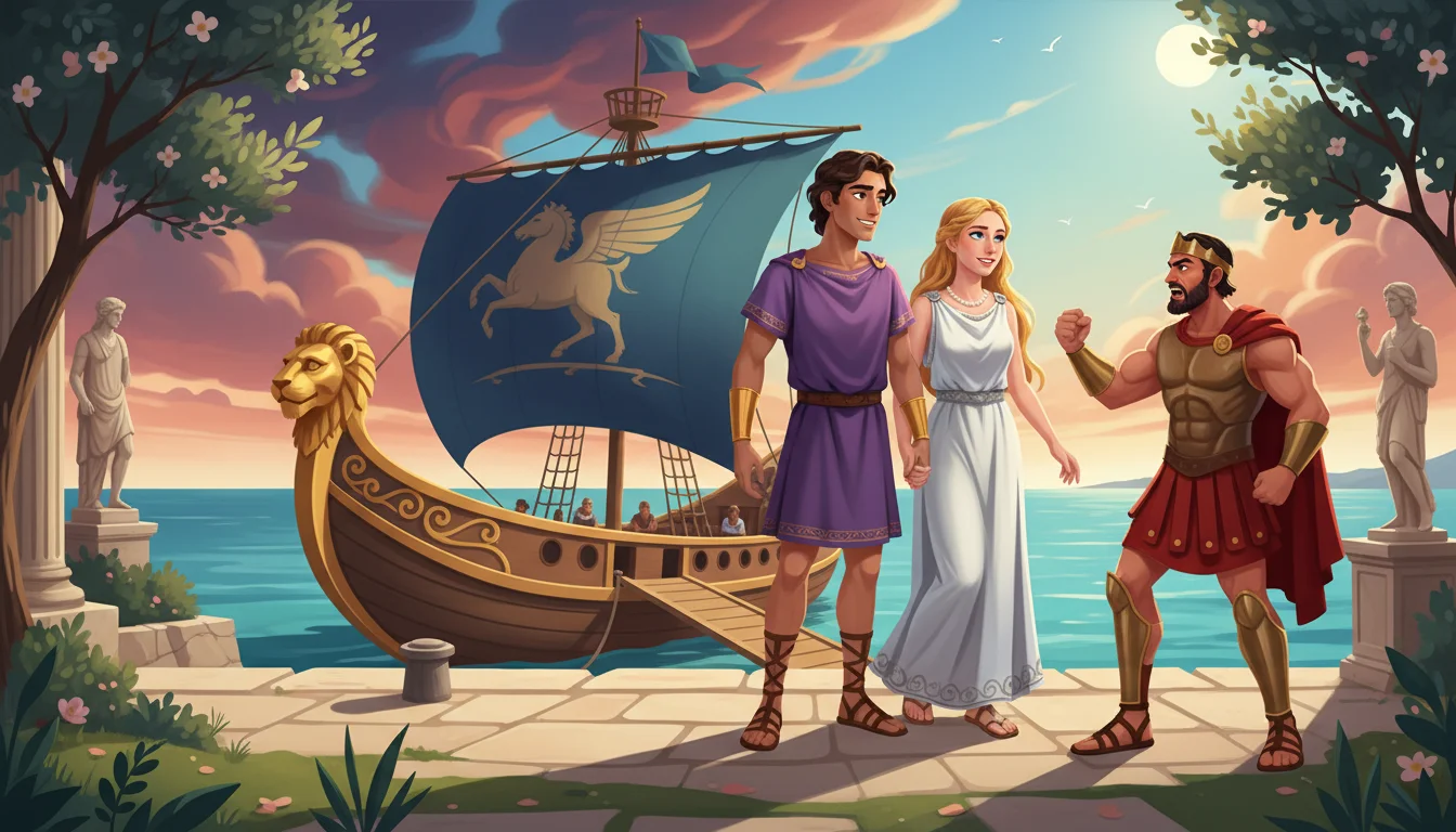 Illustration for: Helen's Departure to Troy