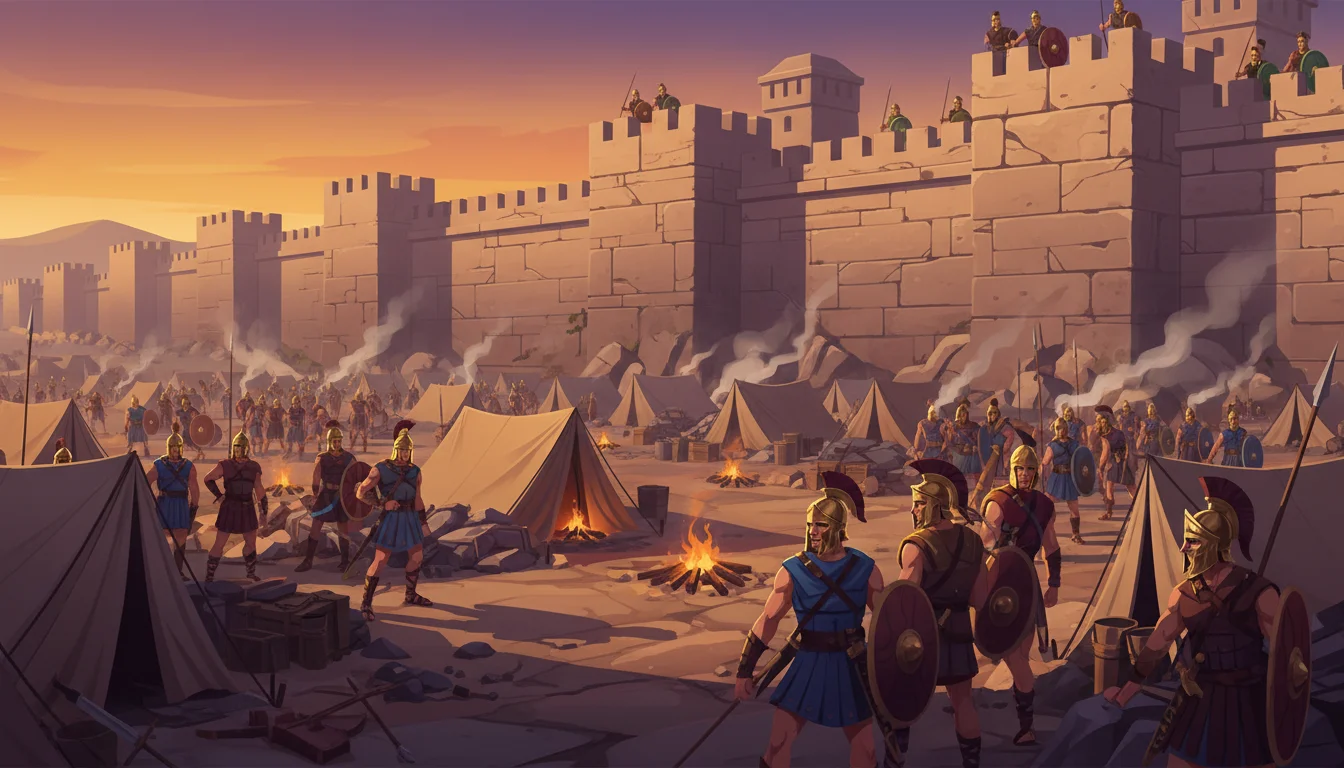 Illustration for: The Long Siege Begins