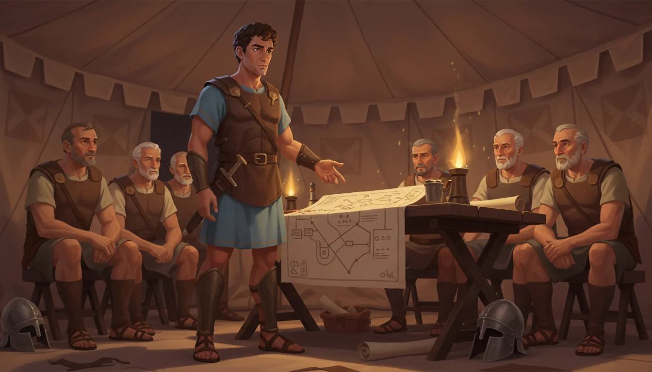 Illustration for: Odysseus's Clever Idea