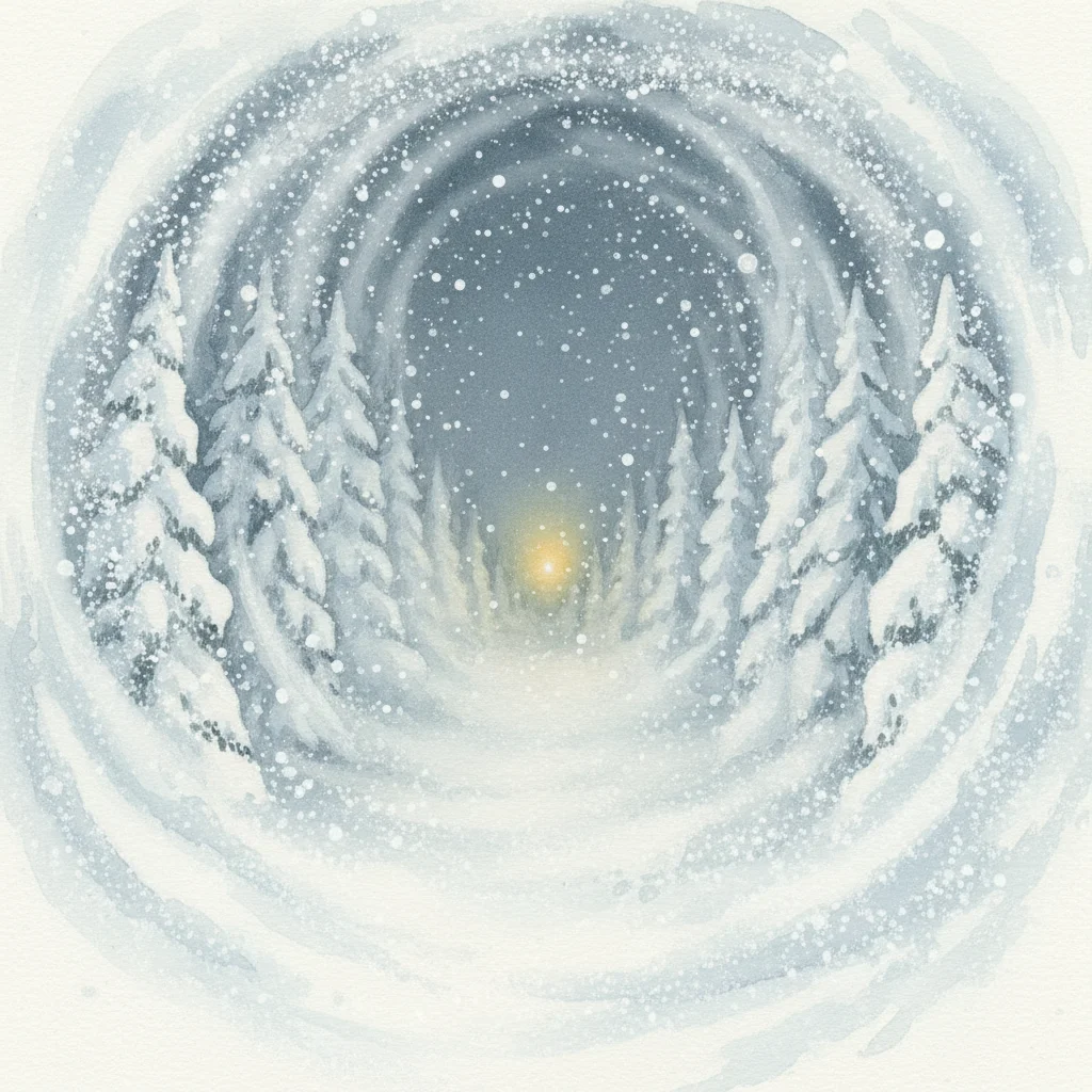 Illustration for: The Snow Falls Again