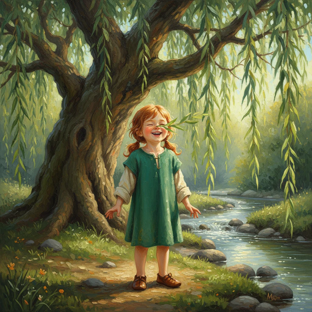 Illustration for: The Big Willow Tree