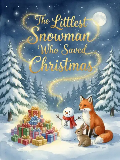 The Littlest Snowman Who Saved Christmas kids picture book cover