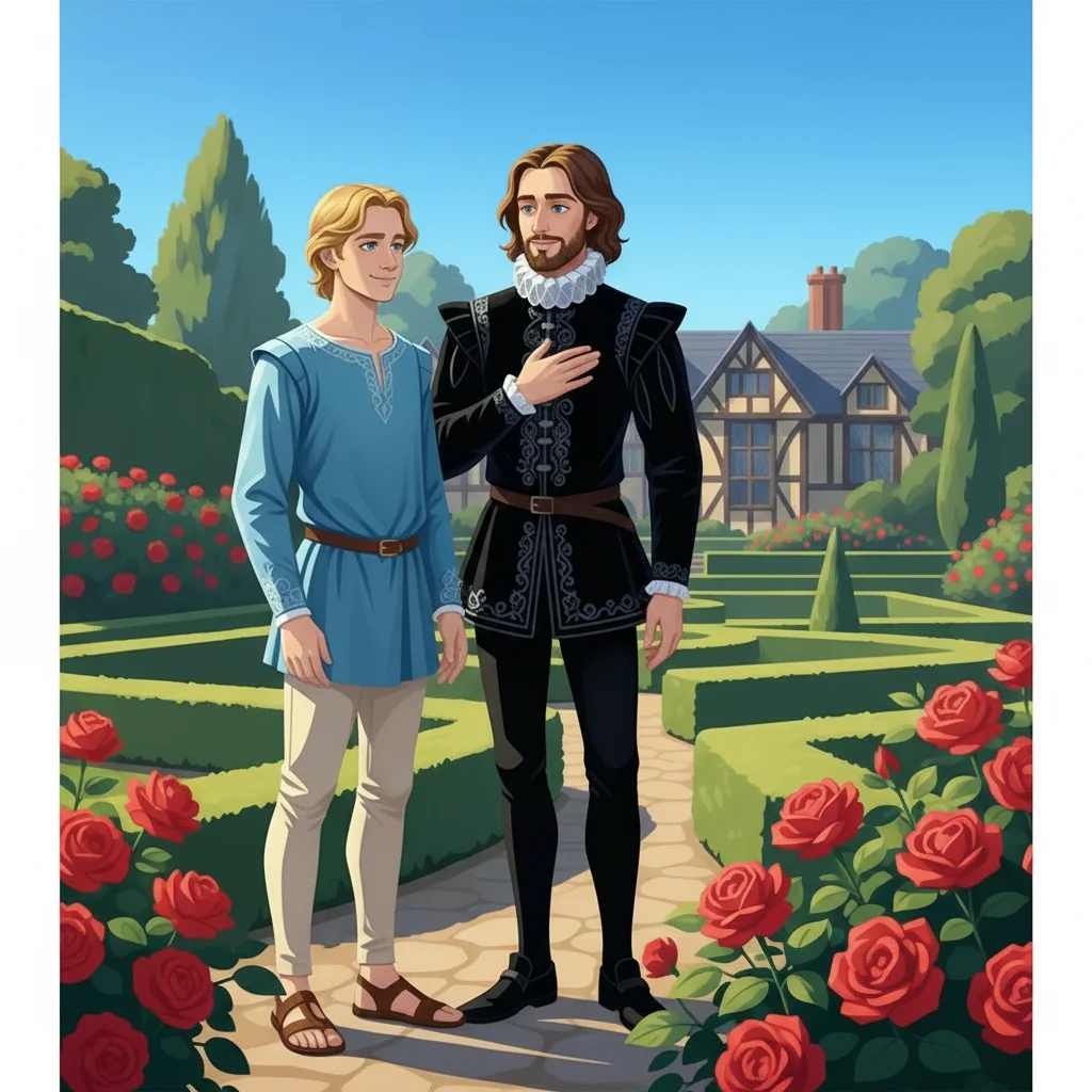 Illustration for: Thou art more lovely and more temperate: