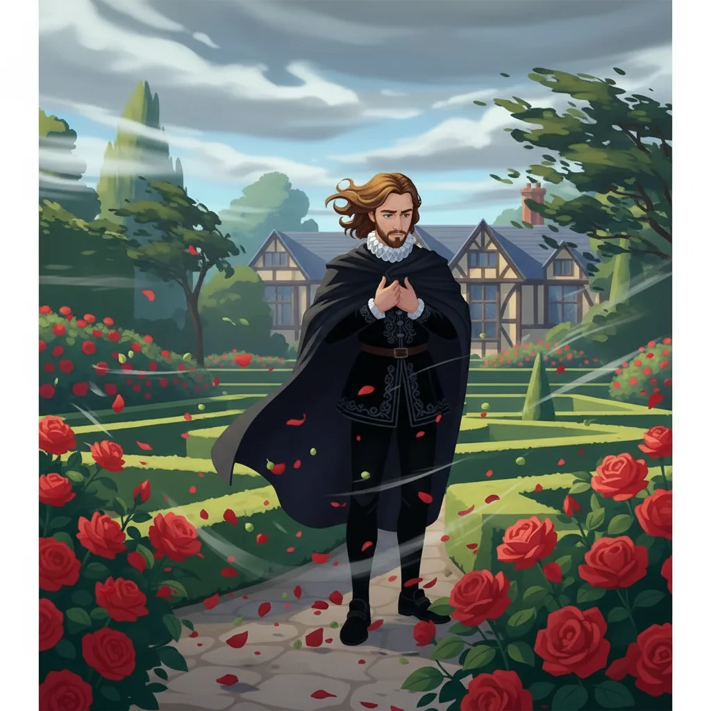 Illustration for: Rough winds do shake the darling buds of May,