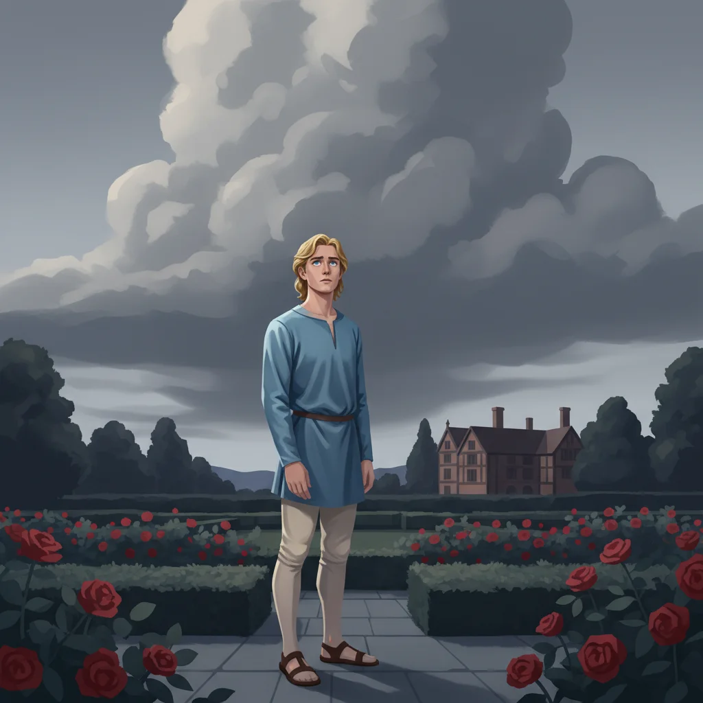 Illustration for: And often is his gold complexion dimm'd;