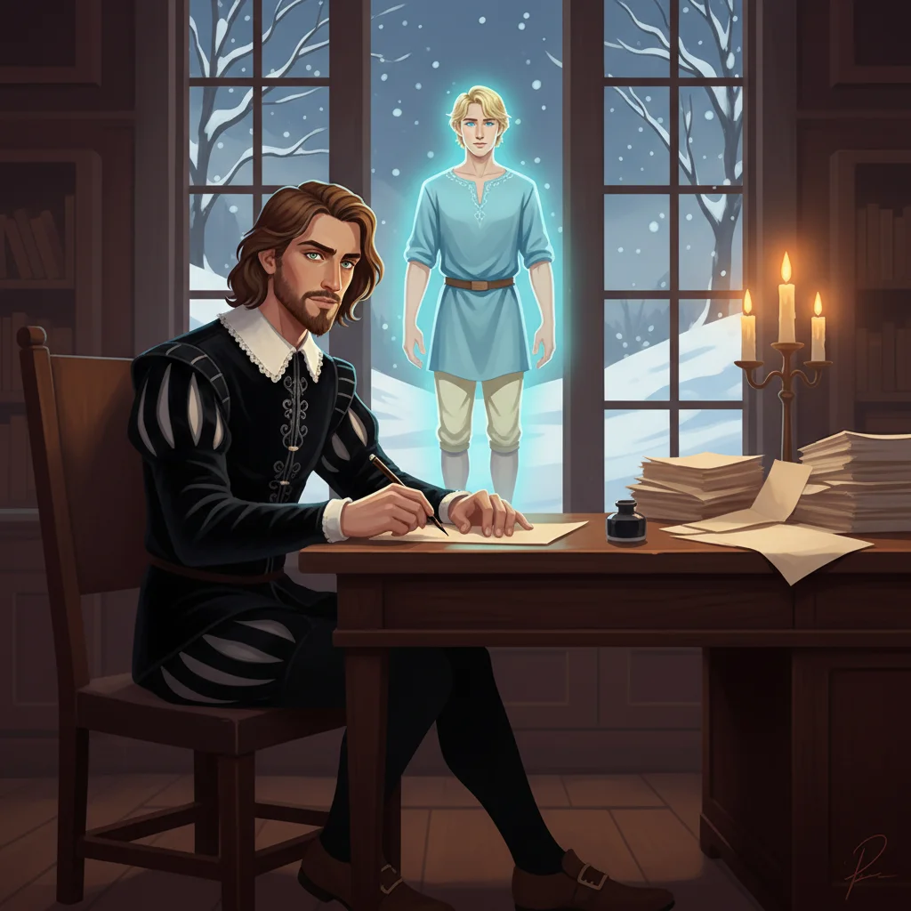 Illustration for: But thy eternal summer shall not fade,