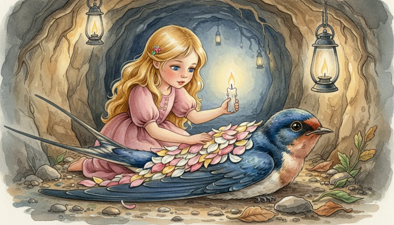 Illustration for: The Swallow in the Tunnel