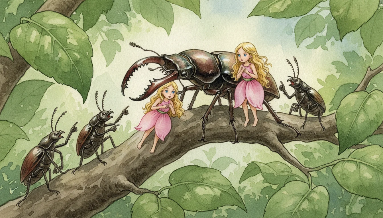 Illustration for: The Beetle’s Capture