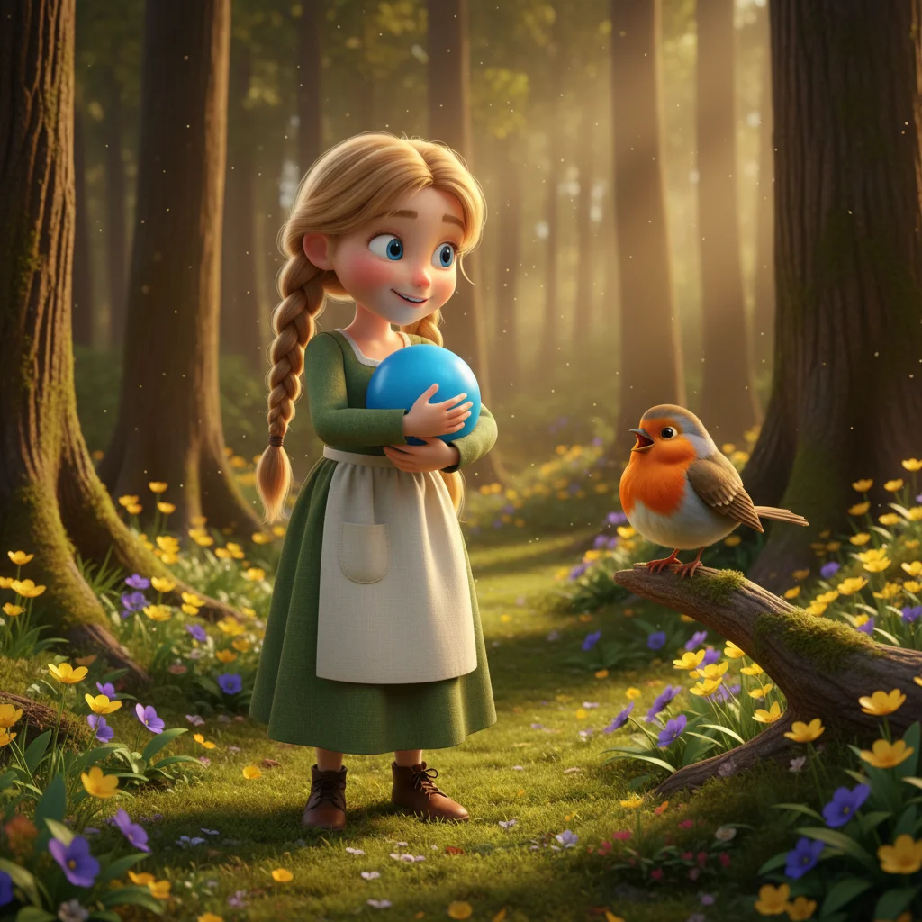 Illustration for: A Friendly Robin