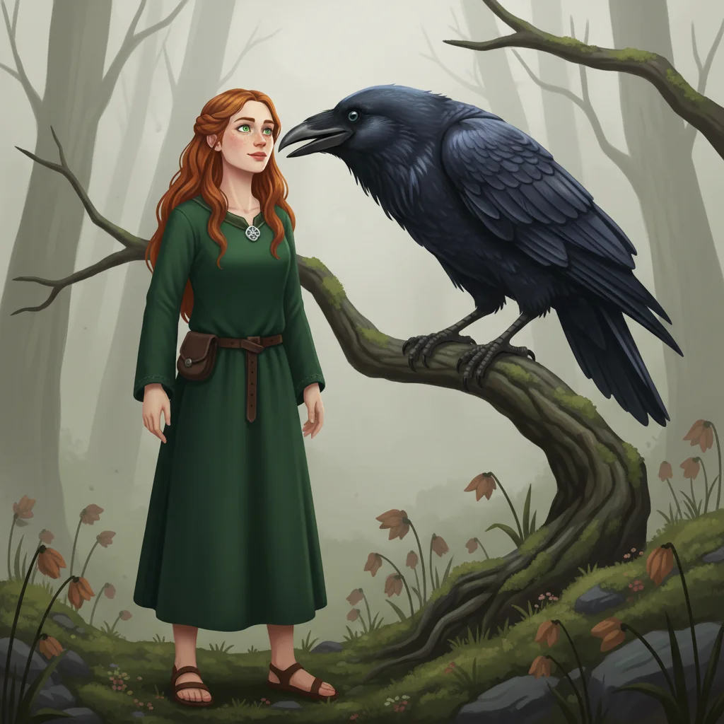 Illustration for: Advice from the Wise Raven