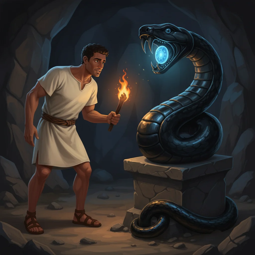 Illustration for: The Hidden Cave