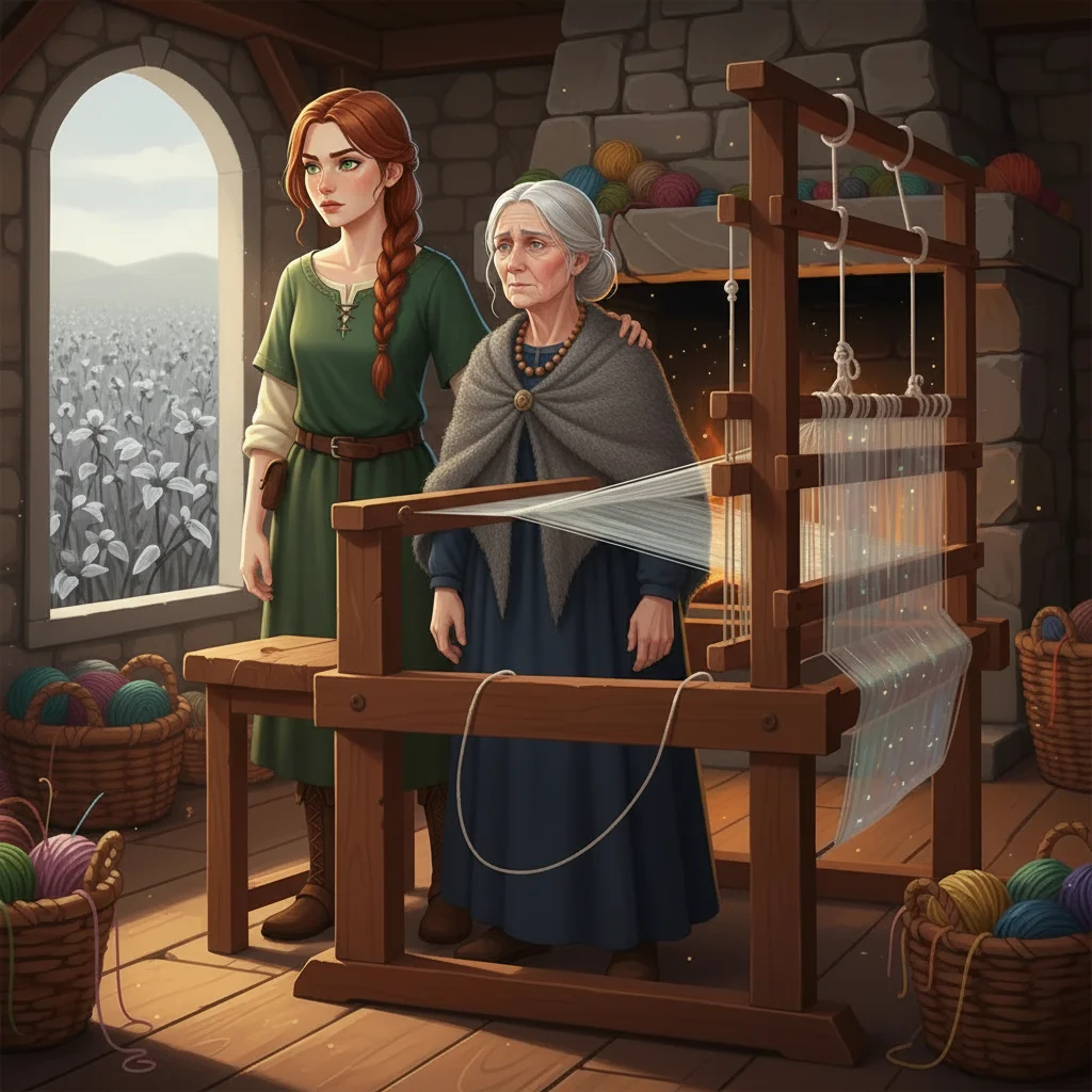 Illustration for: A Grandmother's Sorrow