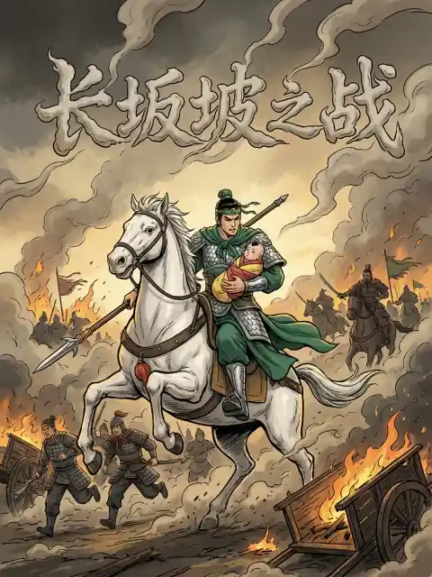 长坂坡之战与孙刘联盟 kids picture book cover