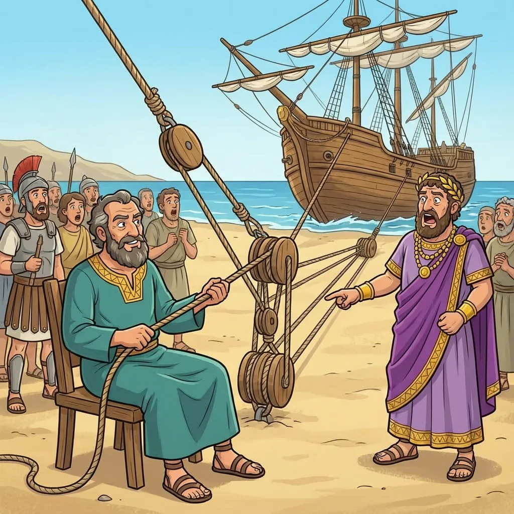 Illustration for: Moving the Giant Ship