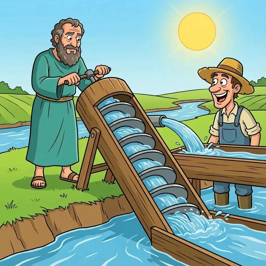 Illustration for: The Water Screw