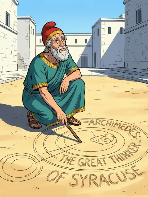 Archimedes: The Great Thinker of Syracuse kids picture book cover