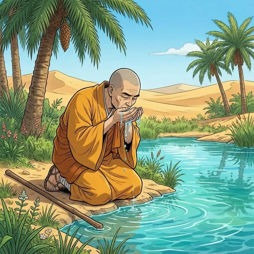 Illustration for: The Miracle of the Oasis